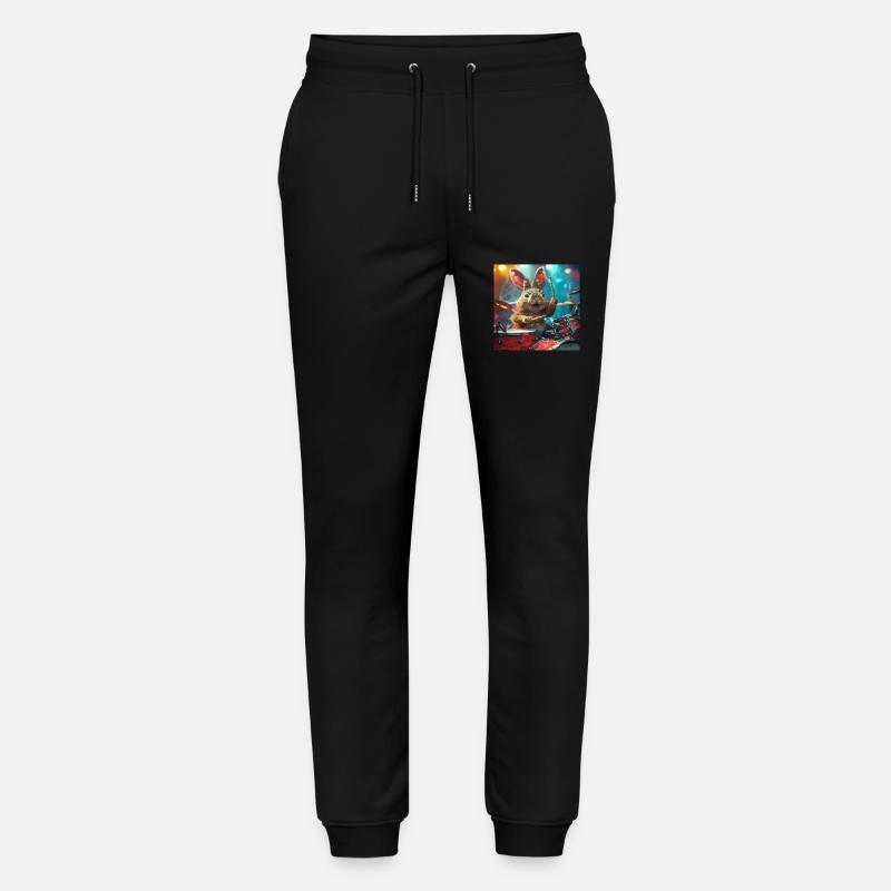 Kaninchen - Stanley/Stella Unisex Bio Jogginghose Mover  - Schwarz