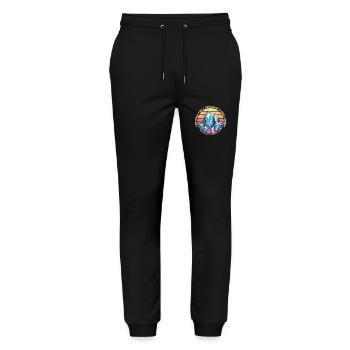 Geologist Crystals Are A Geologist's Rockhounding - Stanley/Stella Mover Unisex Organic Jogging Trousers - black - Front - Marisol (170cm) & Nik (191cm)