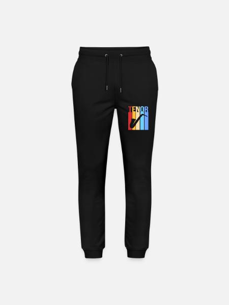 Saxophone Saxophonist - Stanley/Stella Mover Unisex Organic Jogging Trousers - black