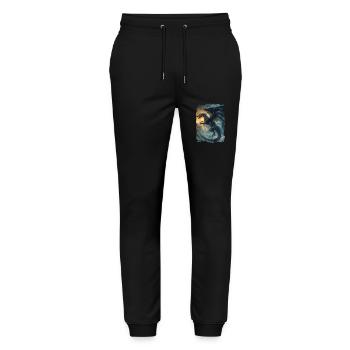 Kite - Stanley/Stella Mover Unisex Organic Jogging Trousers - black - Front - Marisol (170cm) & Nik (191cm)