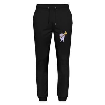 Posaune - Stanley/Stella Unisex Bio Jogginghose Mover  - Schwarz - Vorne - Marisol (170cm) & Nik (191cm)