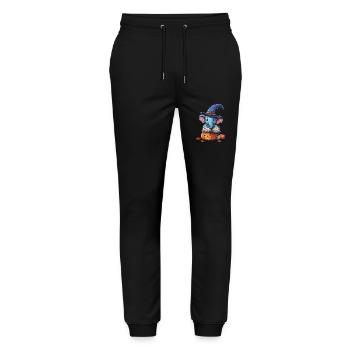 Elephant Halloween Gift Women Men Kids - Stanley/Stella Mover Unisex Organic Jogging Trousers - black - Front - Marisol (170cm) & Nik (191cm)