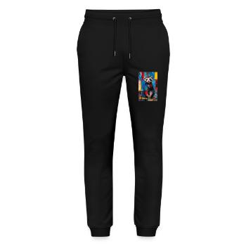 Ferret - Stanley/Stella Mover Unisex Organic Jogging Trousers - black - Front - Marisol (170cm) & Nik (191cm)