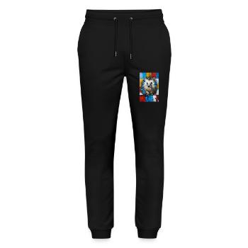 Hedgehog - Stanley/Stella Mover Unisex Organic Jogging Trousers - black - Front - Marisol (170cm) & Nik (191cm)