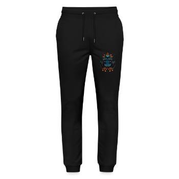 Frog - Stanley/Stella Mover Unisex Organic Jogging Trousers - black - Front - Marisol (170cm) & Nik (191cm)