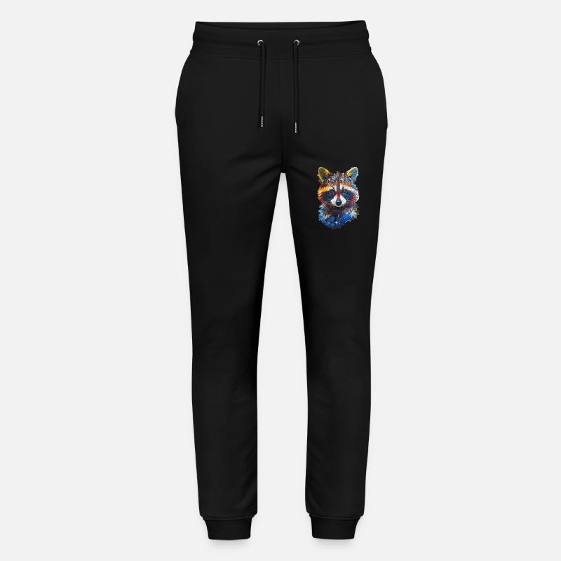 Waschbär - Stanley/Stella Unisex Bio Jogginghose Mover  - Schwarz