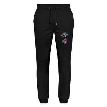 Chien - Pantalon de jogging bio MOVER Stanley/Stella unisexe - noir - Devant - Marisol (170cm) & Nik (191cm)