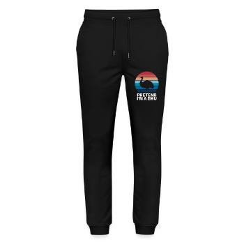Emu Dire Australie Emus Drôle Cadeau D’émeu - Pantalon de jogging bio MOVER Stanley/Stella unisexe - noir - Devant - Marisol (170cm) & Nik (191cm)