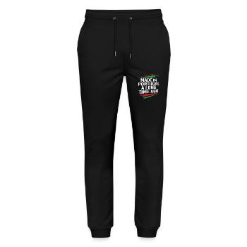 Portugal - Stanley/Stella Unisex Bio Jogginghose Mover  - Schwarz - Vorne - Marisol (170cm) & Nik (191cm)