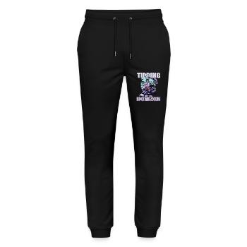 Tipping the Horizon – Paragliding Adventure - Stanley/Stella Mover Unisex Organic Jogging Trousers - black - Front - Marisol (170cm) & Nik (191cm)