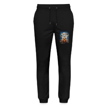 Halloween Bunny Gift Women Men Kids Decoration - Stanley/Stella Mover Unisex Organic Jogging Trousers - black - Front - Marisol (170cm) & Nik (191cm)