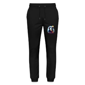 Magical Witches Outfit Women's Halloween - Stanley/Stella Mover Unisex Organic Jogging Trousers - black - Front - Marisol (170cm) & Nik (191cm)