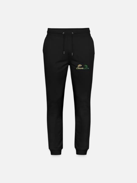 Buntes Chamäleon Colorful Chameleon - Stanley/Stella Mover Unisex Organic Jogging Trousers - black