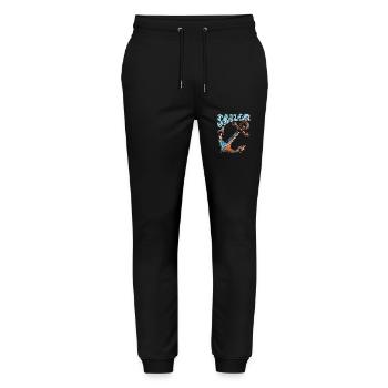 SCHIFFANKER SAILOR - Stanley/Stella Unisex Bio Jogginghose Mover  - Schwarz - Vorne - Marisol (170cm) & Nik (191cm)