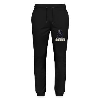 Bonobos Bonobo - Stanley/Stella Mover Unisex Organic Jogging Trousers - black - Front - Marisol (170cm) & Nik (191cm)