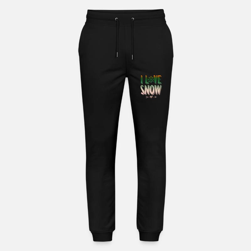 J’adore la neige - Pantalon de jogging bio MOVER Stanley/Stella unisexe - noir