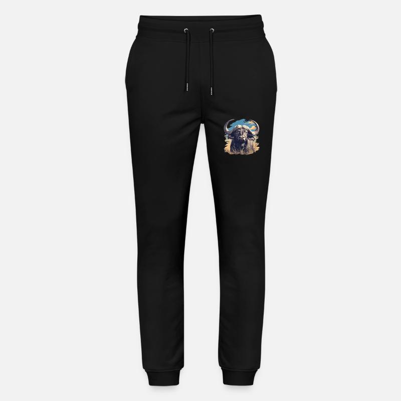 Buffalos Buffalo Büffel - Stanley/Stella Unisex Bio Jogginghose Mover  - Schwarz