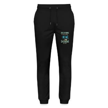 Spearfishing Breathing Is Optional Scuba Diver - Stanley/Stella Unisex Bio Jogginghose Mover  - Schwarz - Vorne - Marisol (170cm) & Nik (191cm)