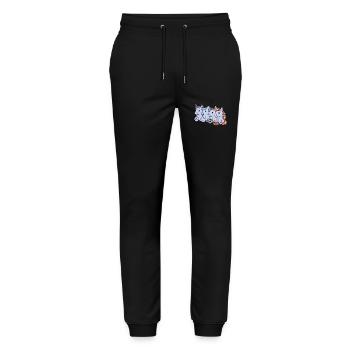 Sport Rugby Fußballer Einhorn Fußball - Stanley/Stella Unisex Bio Jogginghose Mover  - Schwarz - Vorne - Marisol (170cm) & Nik (191cm)
