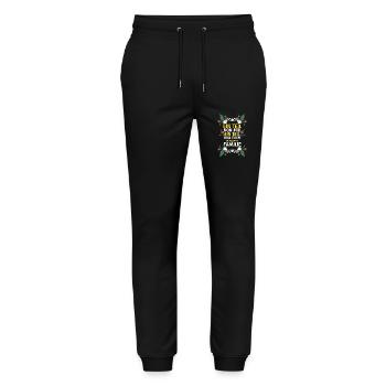 Töchter Tochter - Stanley/Stella Unisex Bio Jogginghose Mover  - Schwarz - Vorne - Marisol (170cm) & Nik (191cm)