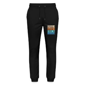 Great Lakes - Stanley/Stella Unisex Bio Jogginghose Mover  - Schwarz - Vorne - Marisol (170cm) & Nik (191cm)