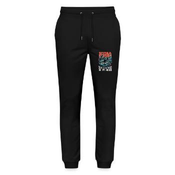 Scuba Diving Silences The Voices Water Sports - Stanley/Stella Mover Unisex Organic Jogging Trousers - black - Front - Marisol (170cm) & Nik (191cm)