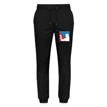 Fléchette dardée Licorne Player Dart - Pantalon de jogging bio MOVER Stanley/Stella unisexe - noir - Devant - Marisol (170cm) & Nik (191cm)