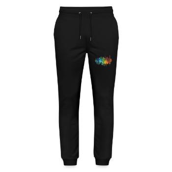 Houten - Stanley/Stella Unisex Bio Jogginghose Mover  - Schwarz - Vorne - Marisol (170cm) & Nik (191cm)