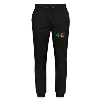 Nissewaard - Stanley/Stella Unisex Bio Jogginghose Mover  - Schwarz - Vorne - Marisol (170cm) & Nik (191cm)