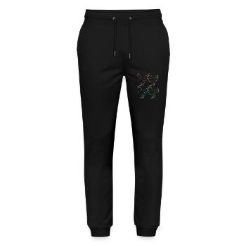Chicken Poultry - Stanley/Stella Mover Unisex Organic Jogging Trousers - black - Front - Marisol (170cm) & Nik (191cm)