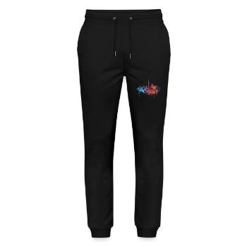 Today - Stanley/Stella Mover Unisex Organic Jogging Trousers - black - Front - Marisol (170cm) & Nik (191cm)