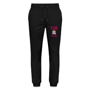 Sundae Cheaper Therapy Sweet Cream - Stanley/Stella Mover Unisex Organic Jogging Trousers - black - Front - Marisol (170cm) & Nik (191cm)