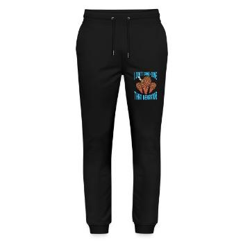 Je ne fais pas de cône Comportement Crème givrée - Pantalon de jogging bio MOVER Stanley/Stella unisexe - noir - Devant - Marisol (170cm) & Nik (191cm)