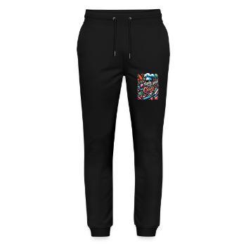 Take Your Cloves Off 6 - Stanley/Stella Unisex Bio Jogginghose Mover  - Schwarz - Vorne - Marisol (170cm) & Nik (191cm)