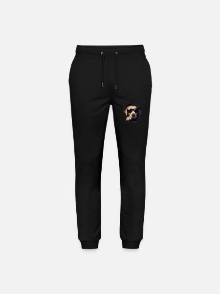 Lustiges Hunde Hundebesitzer Süßer Hund Labrador - Stanley/Stella Unisex Bio Jogginghose Mover - Schwarz