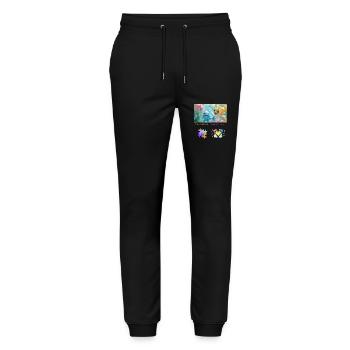 Fishing for Friendship Embracing Differences - Stanley/Stella Mover Unisex Organic Jogging Trousers - black - Front - Marisol (170cm) & Nik (191cm)