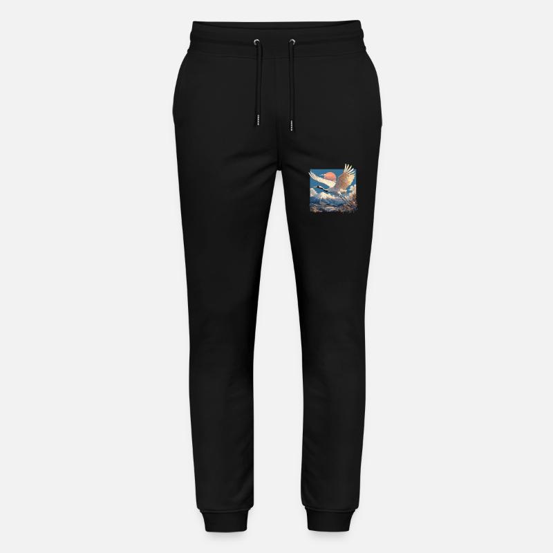 Kraniche Kranich - Stanley/Stella Unisex Bio Jogginghose Mover  - Schwarz