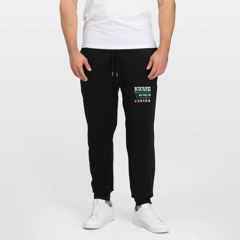 Nurse Practitioner Will Work For Cupcakes Stanley/Stella Mover Unisex Organic Jogging Trousers