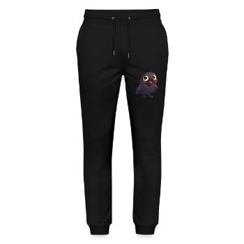 Crows Crow - Stanley/Stella Mover Unisex Organic Jogging Trousers - black - Front - Marisol (170cm) & Nik (191cm)