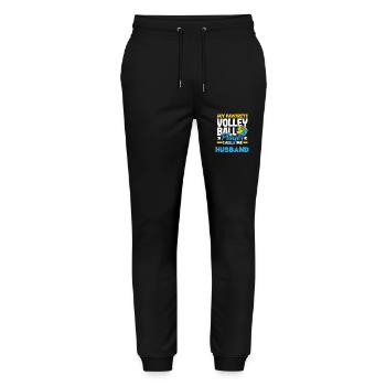 Mein Lieblings Volleyballspieler Nenn Mich Ehemann - Stanley/Stella Unisex Bio Jogginghose Mover  - Schwarz - Vorne - Marisol (170cm) & Nik (191cm)