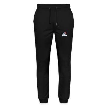 Abenteuer Skifahren Skiing Adventure - Stanley/Stella Mover Unisex Organic Jogging Trousers - black - Front - Marisol (170cm) & Nik (191cm)