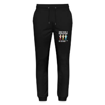 Mathematics - Stanley/Stella Mover Unisex Organic Jogging Trousers - black - Front - Marisol (170cm) & Nik (191cm)
