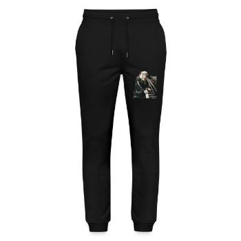 Bouledogue - Pantalon de jogging bio MOVER Stanley/Stella unisexe - noir - Devant - Marisol (170cm) & Nik (191cm)