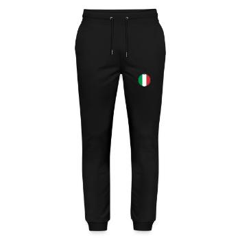 Italy Italian Flag Italian - Stanley/Stella Mover Unisex Organic Jogging Trousers - black - Front - Marisol (170cm) & Nik (191cm)