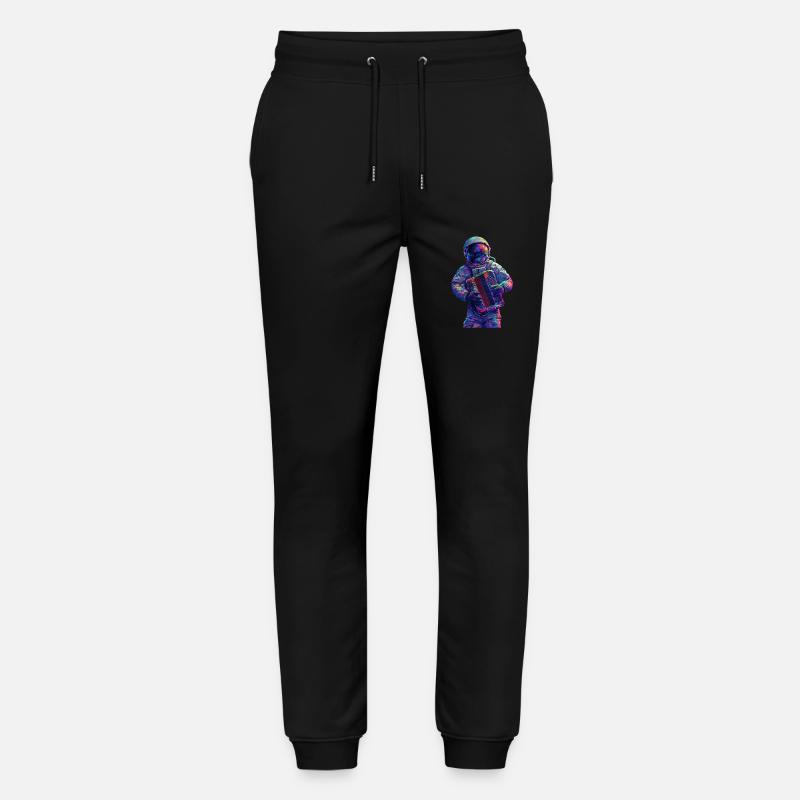 Astronaut Akkordeon - Stanley/Stella Unisex Bio Jogginghose Mover  - Schwarz