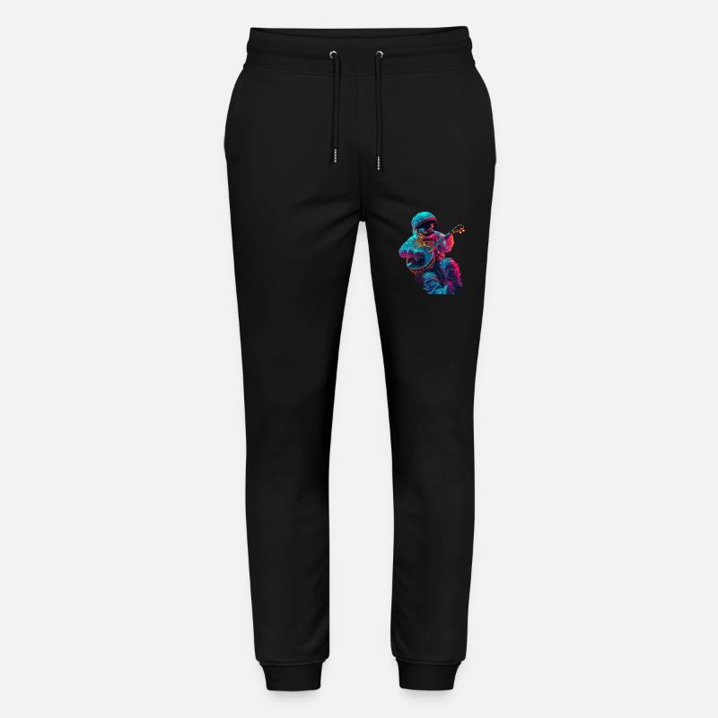 Astronaut Banjo - Stanley/Stella Unisex Bio Jogginghose Mover  - Schwarz