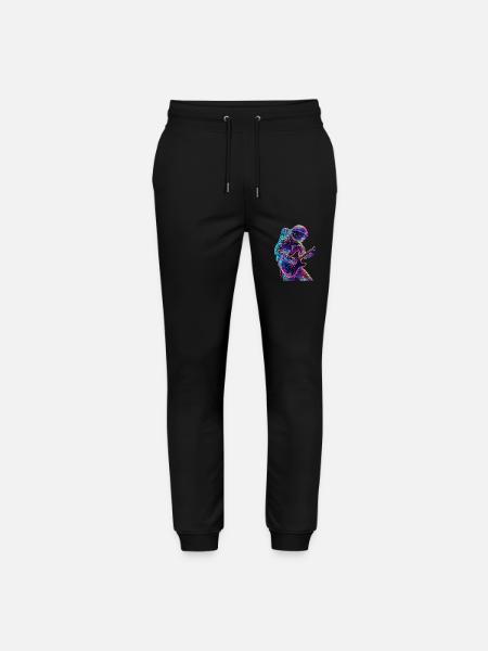 Astronaut Gitarre - Stanley/Stella Unisex Bio Jogginghose Mover - Schwarz
