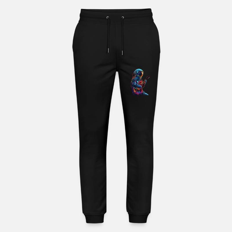 Ukulélé astronaute - Pantalon de jogging bio MOVER Stanley/Stella unisexe - noir