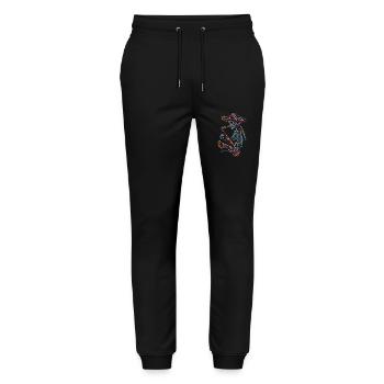 Saxophon Mexikanisches Skelett - Stanley/Stella Unisex Bio Jogginghose Mover  - Schwarz - Vorne - Marisol (170cm) & Nik (191cm)