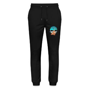 Fuchs Füchse Natur Naturliebhaber Kinder Kind - Stanley/Stella Unisex Bio Jogginghose Mover  - Schwarz - Vorne - Marisol (170cm) & Nik (191cm)